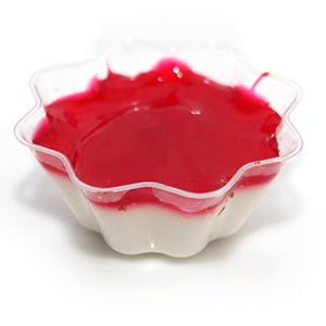 Πανακότα με επικάλυψη φράουλα